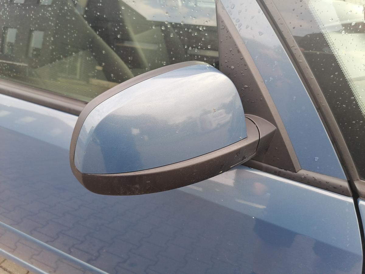 Opel Meriva A original Au&szlig;enspiegel rechts elektrisch verstellbar Blaumetallic Z21T Eisenherz Bj.2008